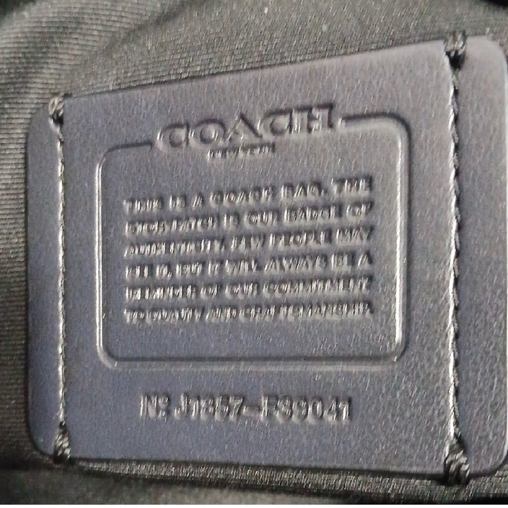 Coach Black and Gray Signature fair Messenger Bag - Picture 5 of 13